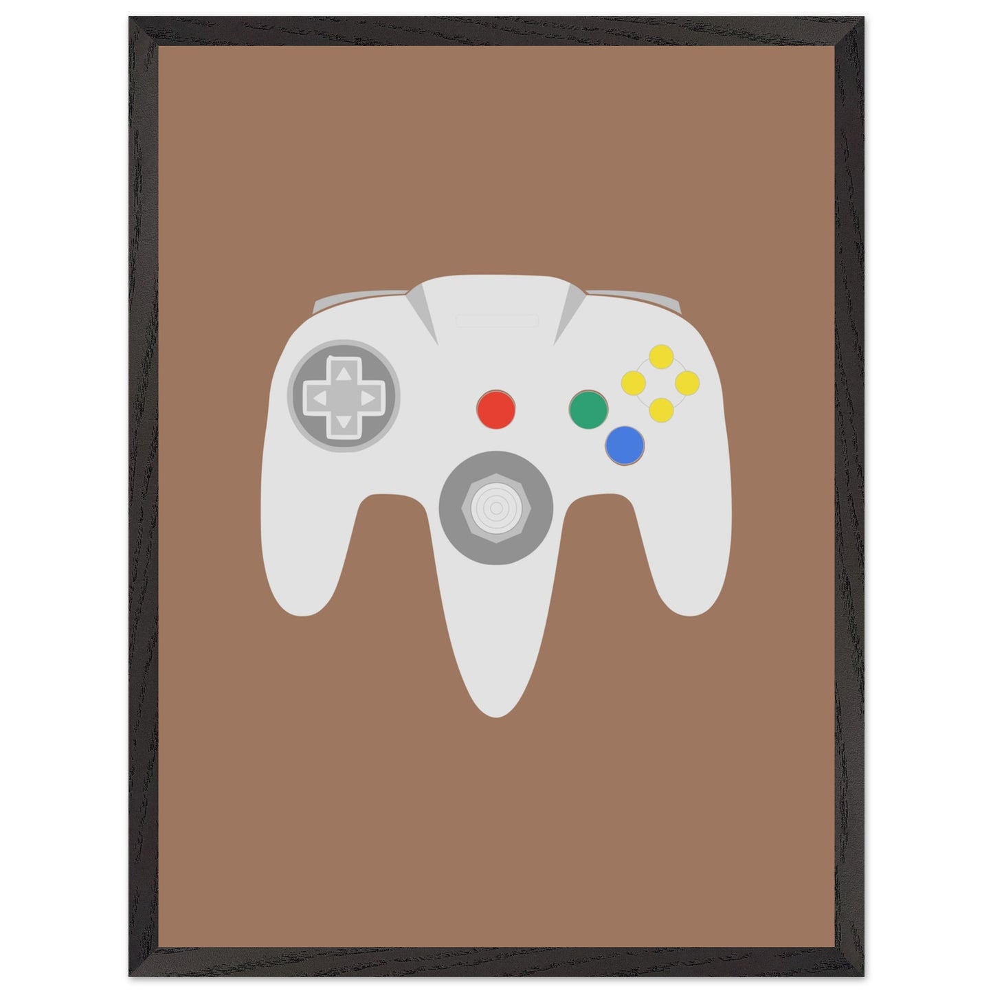 Nintendo N64 Wall Art, Game Controller Framed Poster, Gift for Gamers, Boys Room Decor, Teen Room Decor, Video Game Art, Video Game Print - Rampage Design Studio