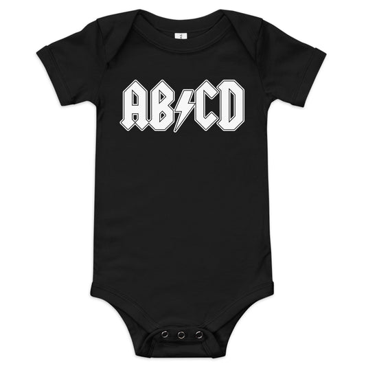 AB/CD Rock Baby short sleeve one piece - Rampage Design Studio