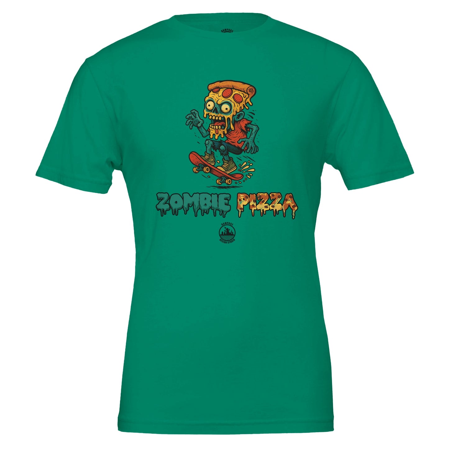 Zombie Pizza T-Shirt - Rampage Design Studio