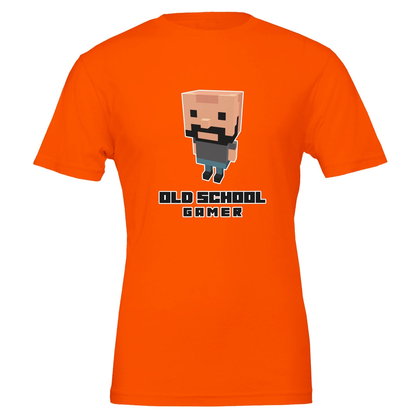 Old School Gamer T-Shirt – Voxel Design, Unisex, 100% Cotton - Rampage Design Studio