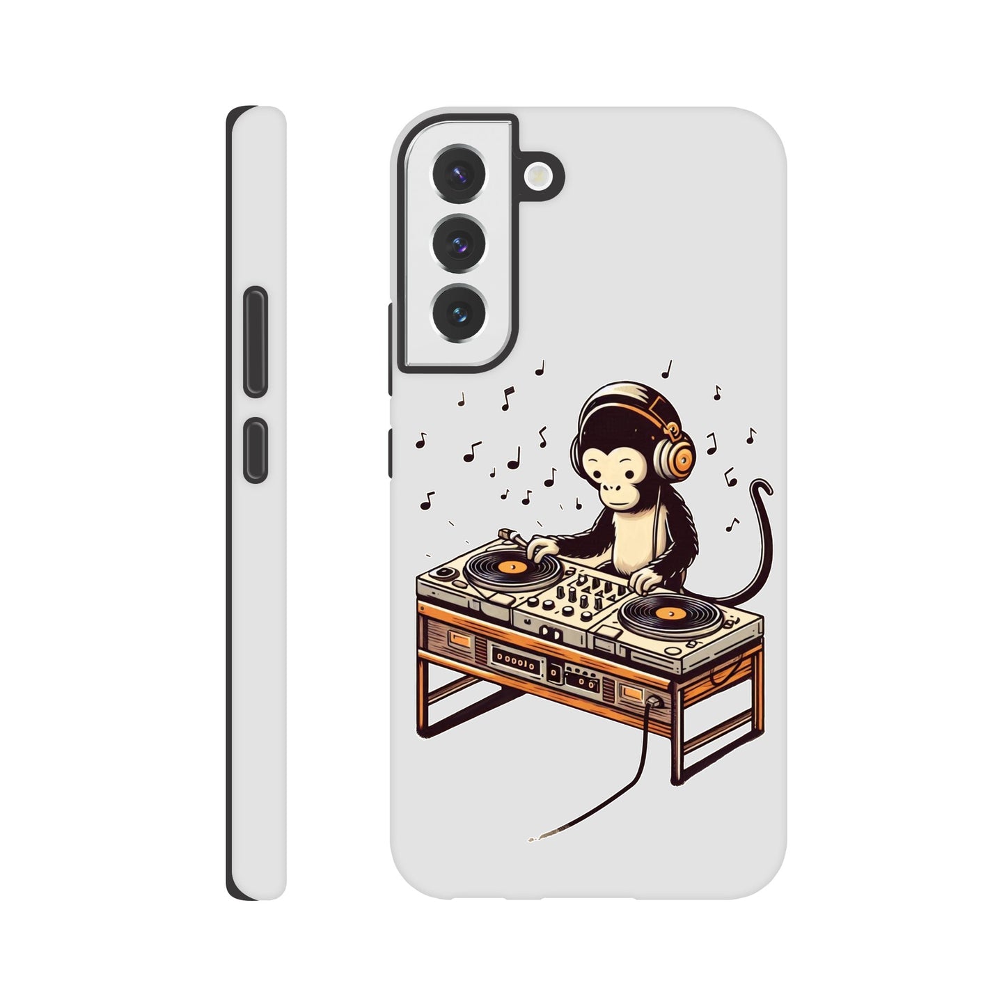 Monkey DJ Samsung Galaxy Case, Monkey phone case, Durable Dual-Layer, tough iphone case, Glossy Finish, - Rampage Design Studio