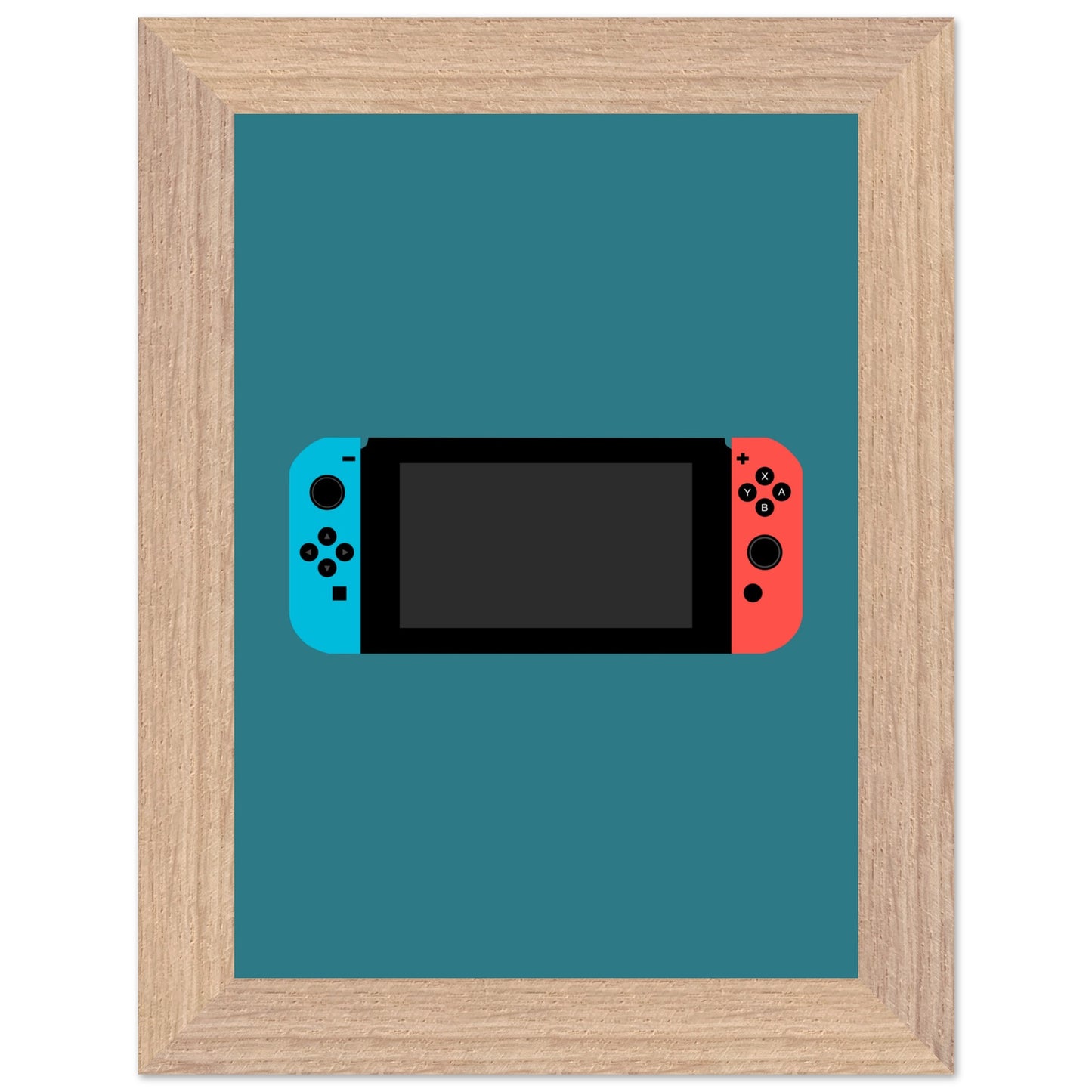 Nintendo Switch Wall Art, Game Console Framed Poster, Gift for Gamers, Boys Room Decor, Teen Room Decor, Video Game Art, Video Game Print - Rampage Design Studio