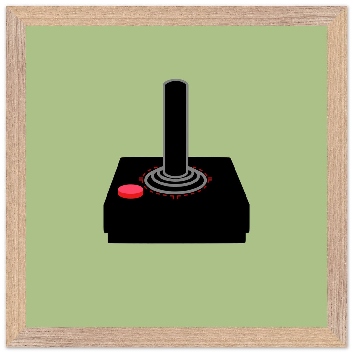 Atari Controller Wall Art, Game Controller Framed Poster, Gift for Gamers, Boys Room Decor, Teen Room Decor, Video Game Art, Video Game Print - Rampage Design Studio