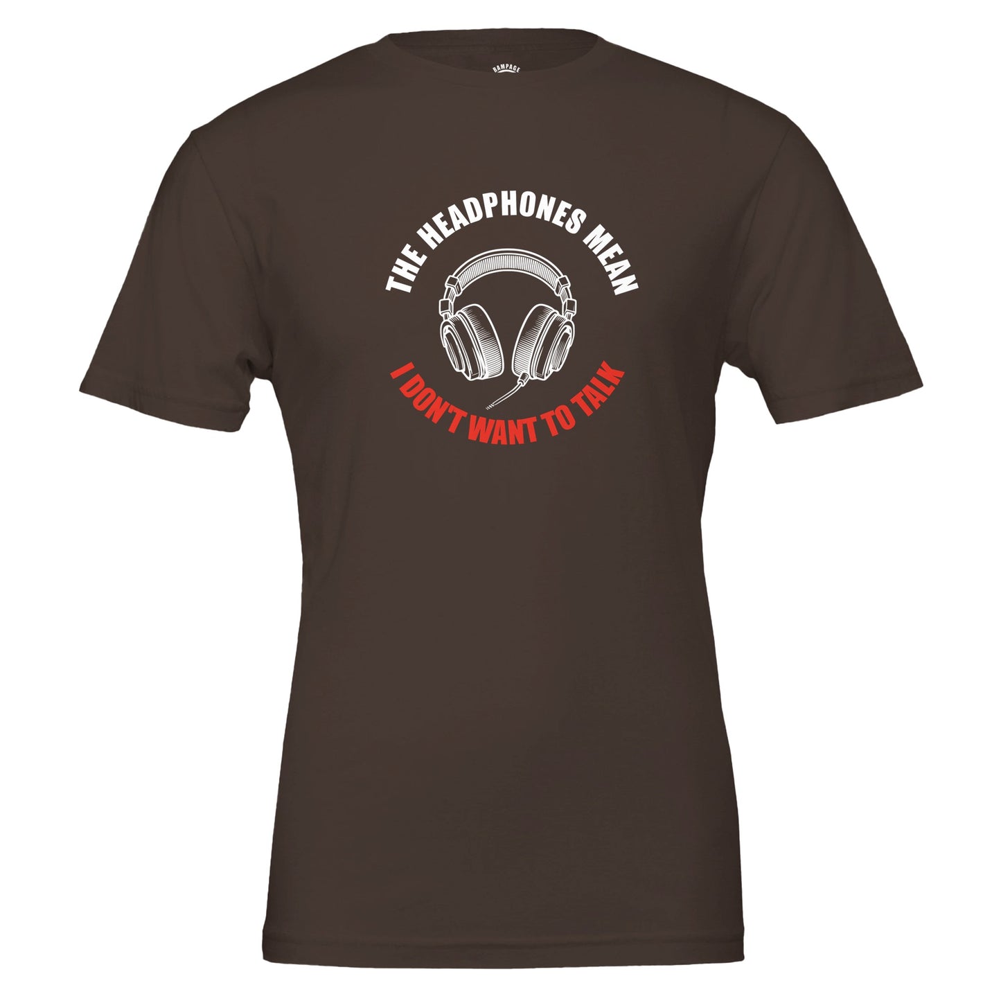 Funny Headphones T-Shirt – 100% Cotton, Unisex fit - Rampage Design Studio