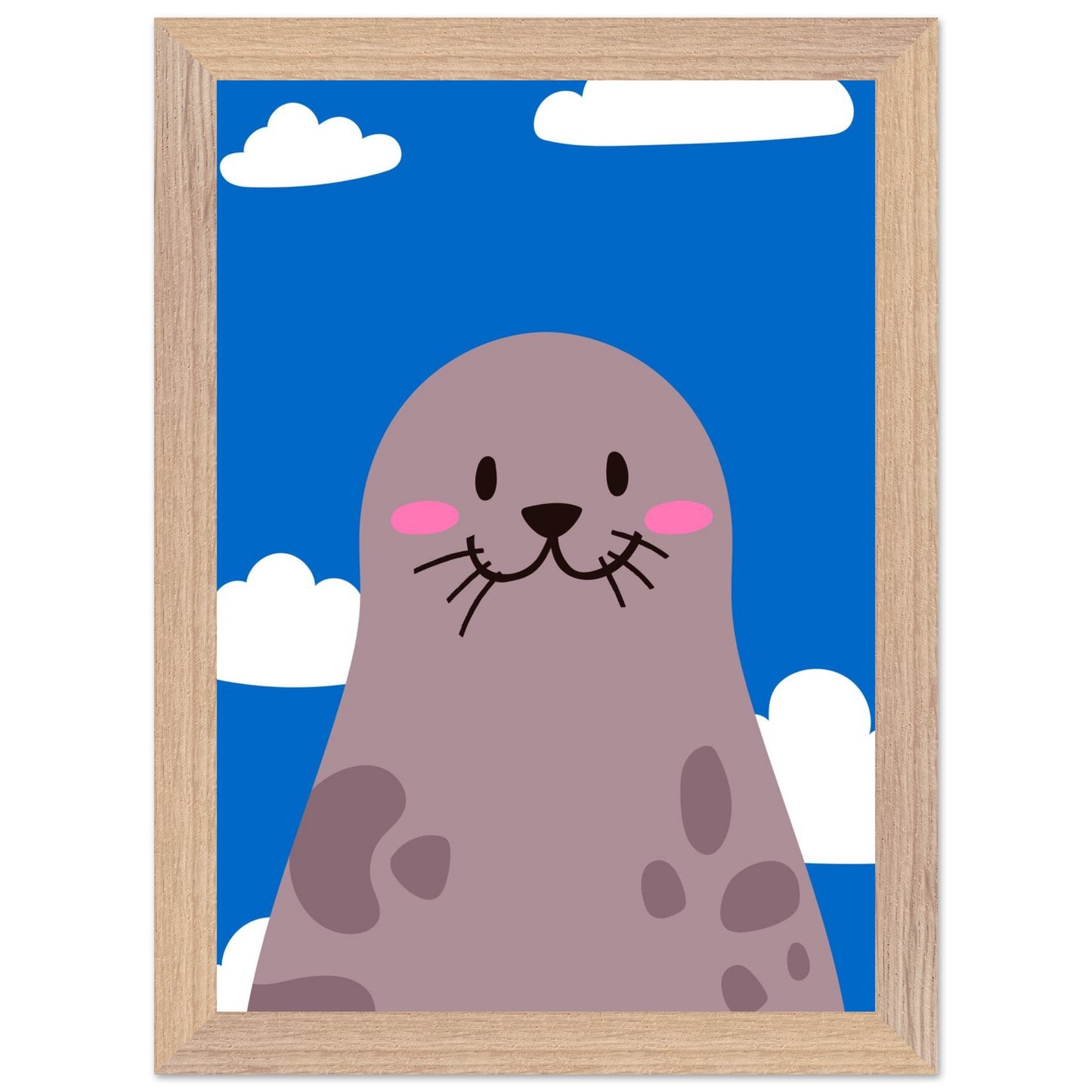 Personalized Nursery Art Mounted Framed Poster for Kids Rooms - Rampage Design Studio