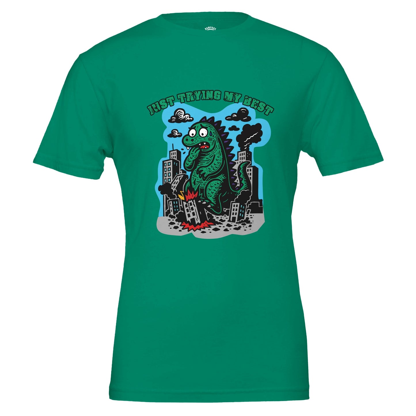 Just Trying My Best - Cute Monster T-Shirt - Rampage Design Studio