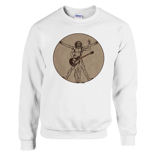 Rock Guitar Vitruvian Man Sweatshirt - Rampage Design Studio