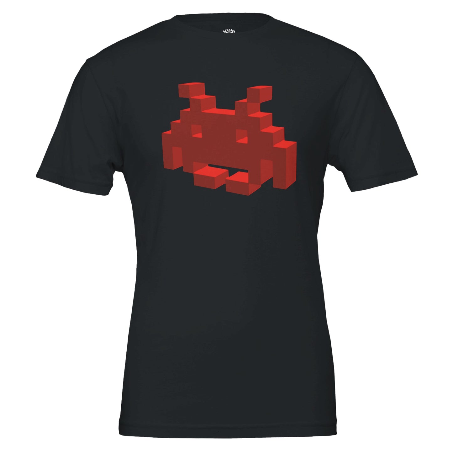 Voxel Invader - Premium Unisex Crewneck T-shirt - Rampage Design Studio
