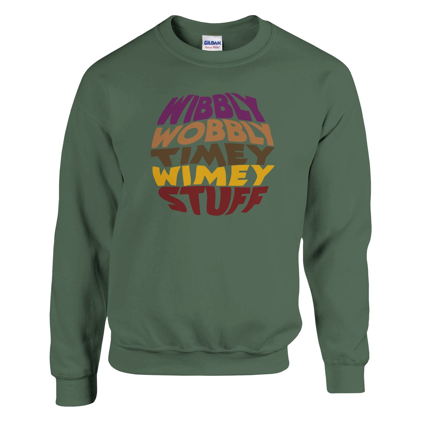 Dr Who Quote "Wibbly Wobbly Timey Wimey" Sweatshirt - Rampage Design Studio
