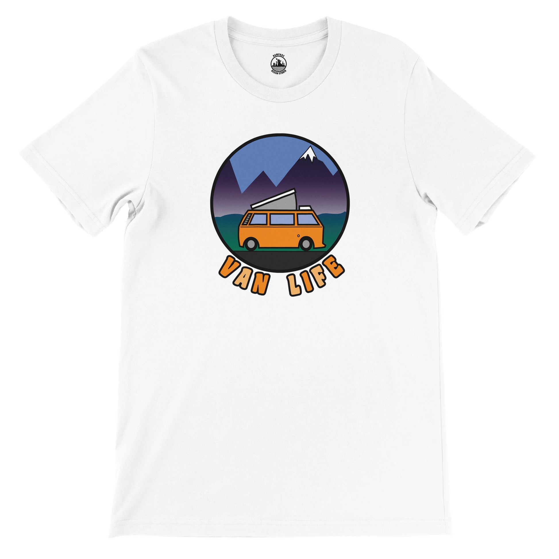 Van Life T-Shirt – Camper Van Design, Soft Cotton, Eco-Friendly Fit - Rampage Design Studio