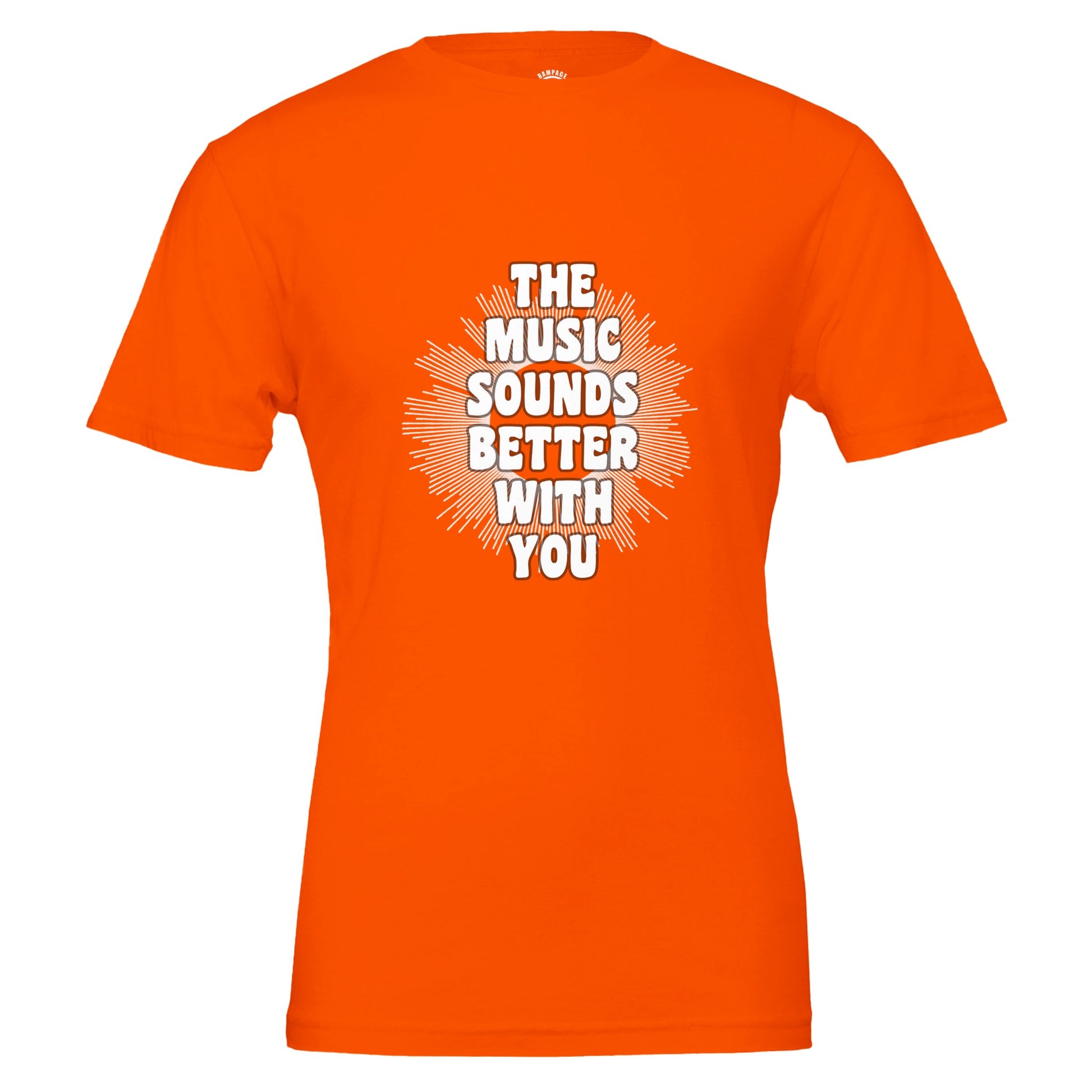 Sound Waves T-Shirt, Soft Cotton, Iconic Lyrics, The Music Sounds Better With You, Gift for Music Lovers, Lyrics T-Shirt, Music Tee, Unisex Fit - Rampage Design Studio