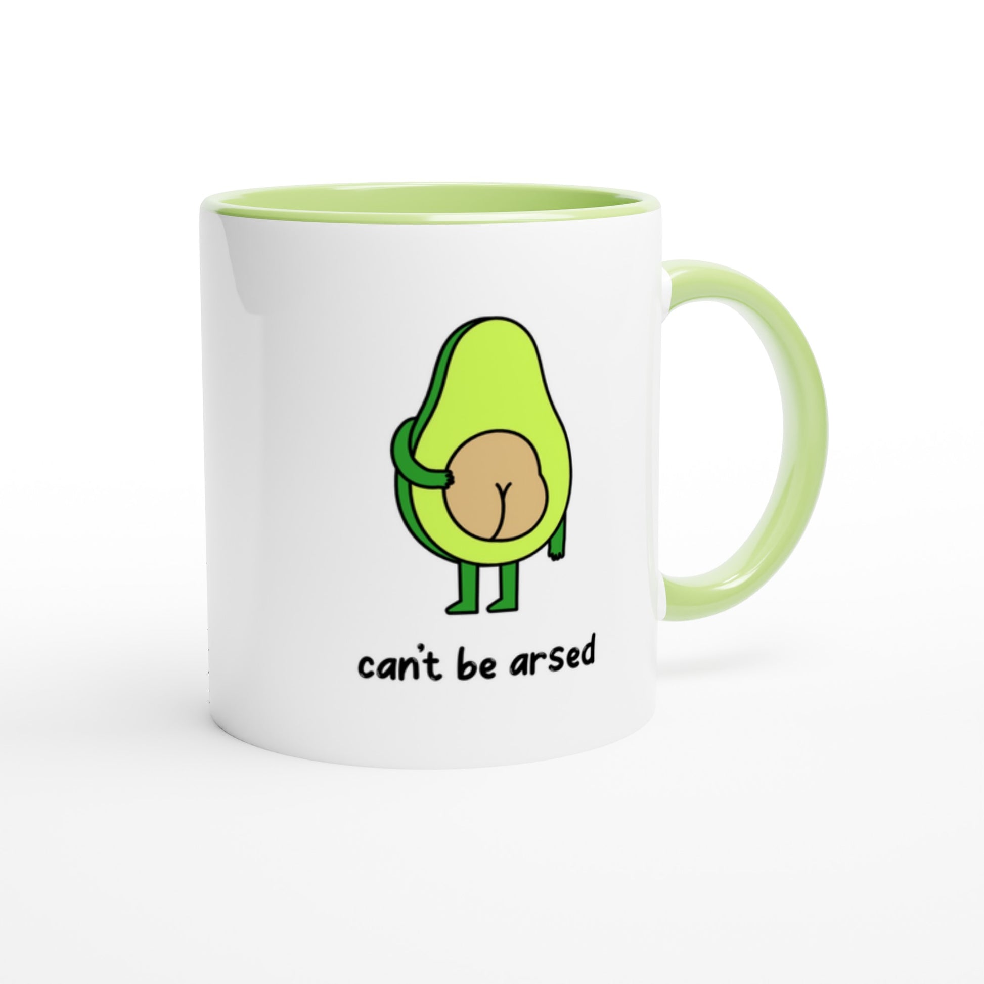Funny Avocado Mug – “Sorry... Can’t Be Arsed” - undefined