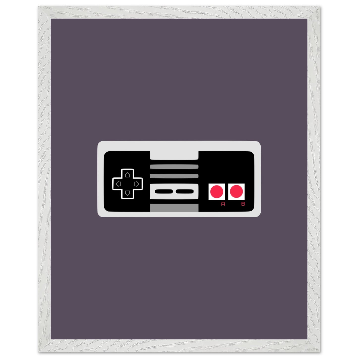 NES Wall Art, Game Controller Framed Poster, Gift for Gamers, Boys Room Decor, Teen Room Decor, Video Game Art, Video Game Print - Rampage Design Studio