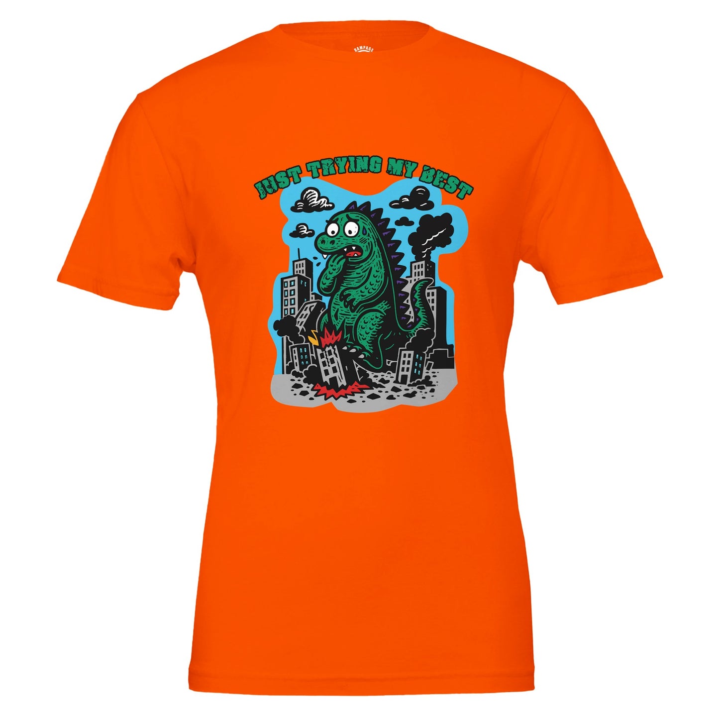 Just Trying My Best - Cute Monster T-Shirt - Rampage Design Studio
