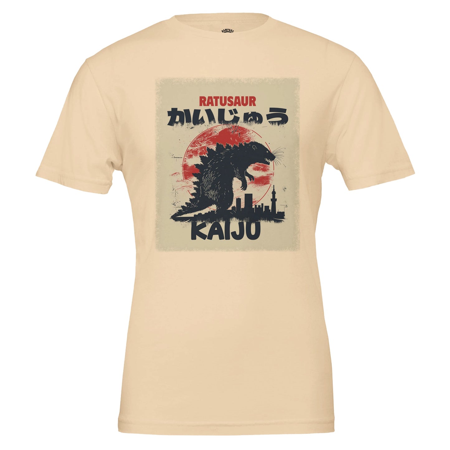 RATUSAUR Kaiju T-Shirt – Giant Rat Monster Design, Soft Cotton, Unisex Fit - Rampage Design Studio