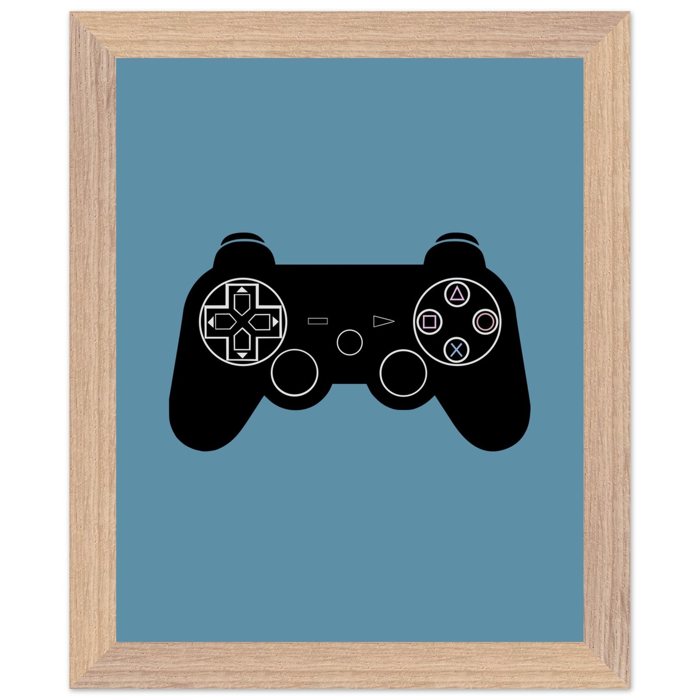 PS3 Wall Art, Game Controller Framed Poster, Gift for Gamers, Boys Room Decor, Teen Room Decor, Video Game Art, Video Game Print - Rampage Design Studio