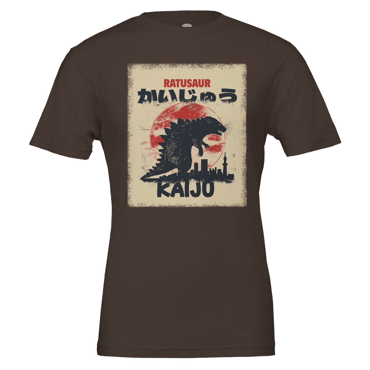 RATUSAUR Kaiju T-Shirt – Giant Rat Monster Design, Soft Cotton, Unisex Fit - Rampage Design Studio