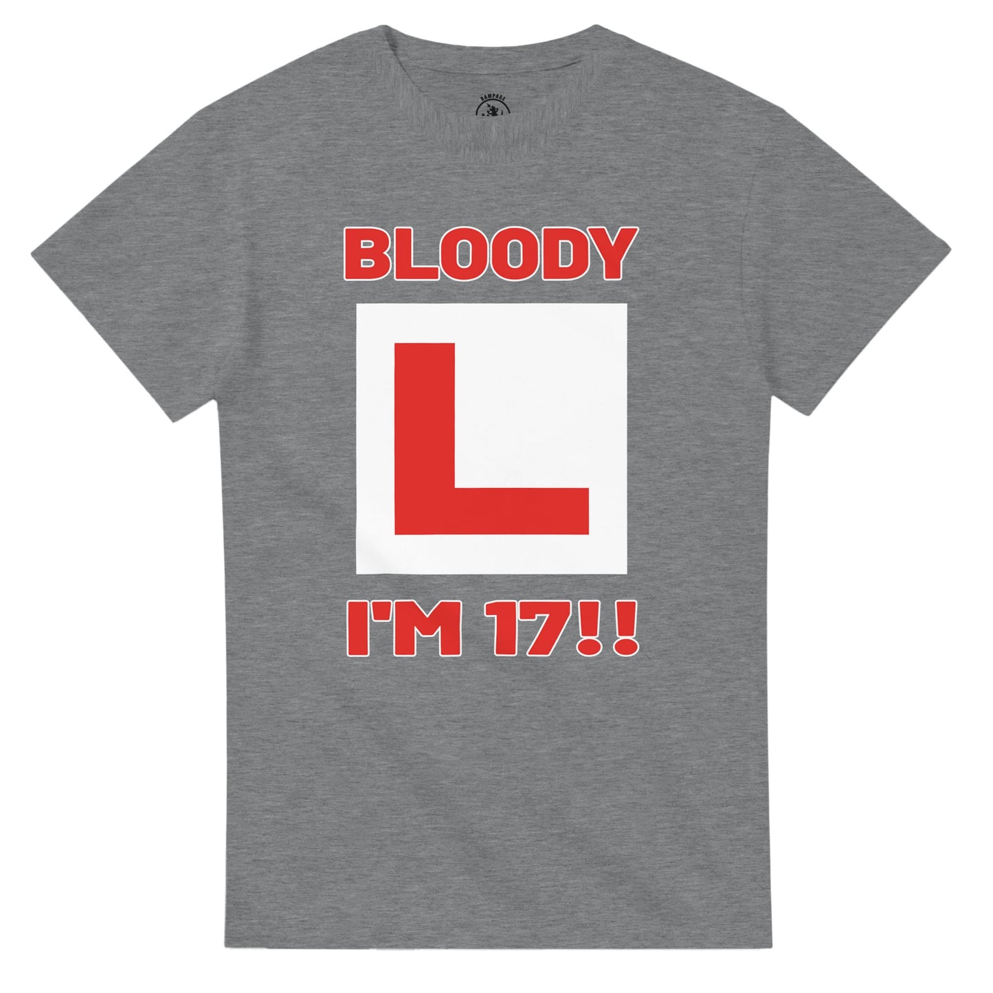 Funny 17th Birthday T-Shirt - Bloody L I'm 17 Tee - Rampage Design Studio