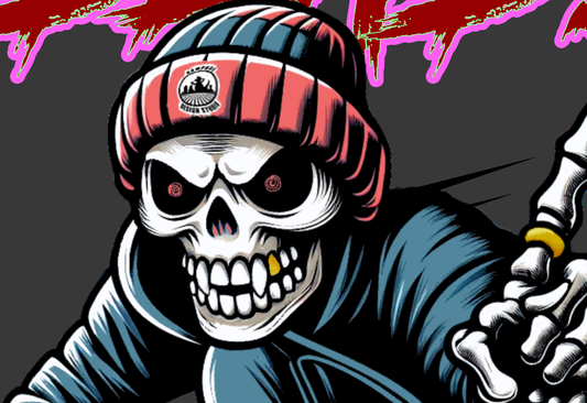 Skateboard T-Shirt "Shred Ain’t Dead" - Rampage Design Studio