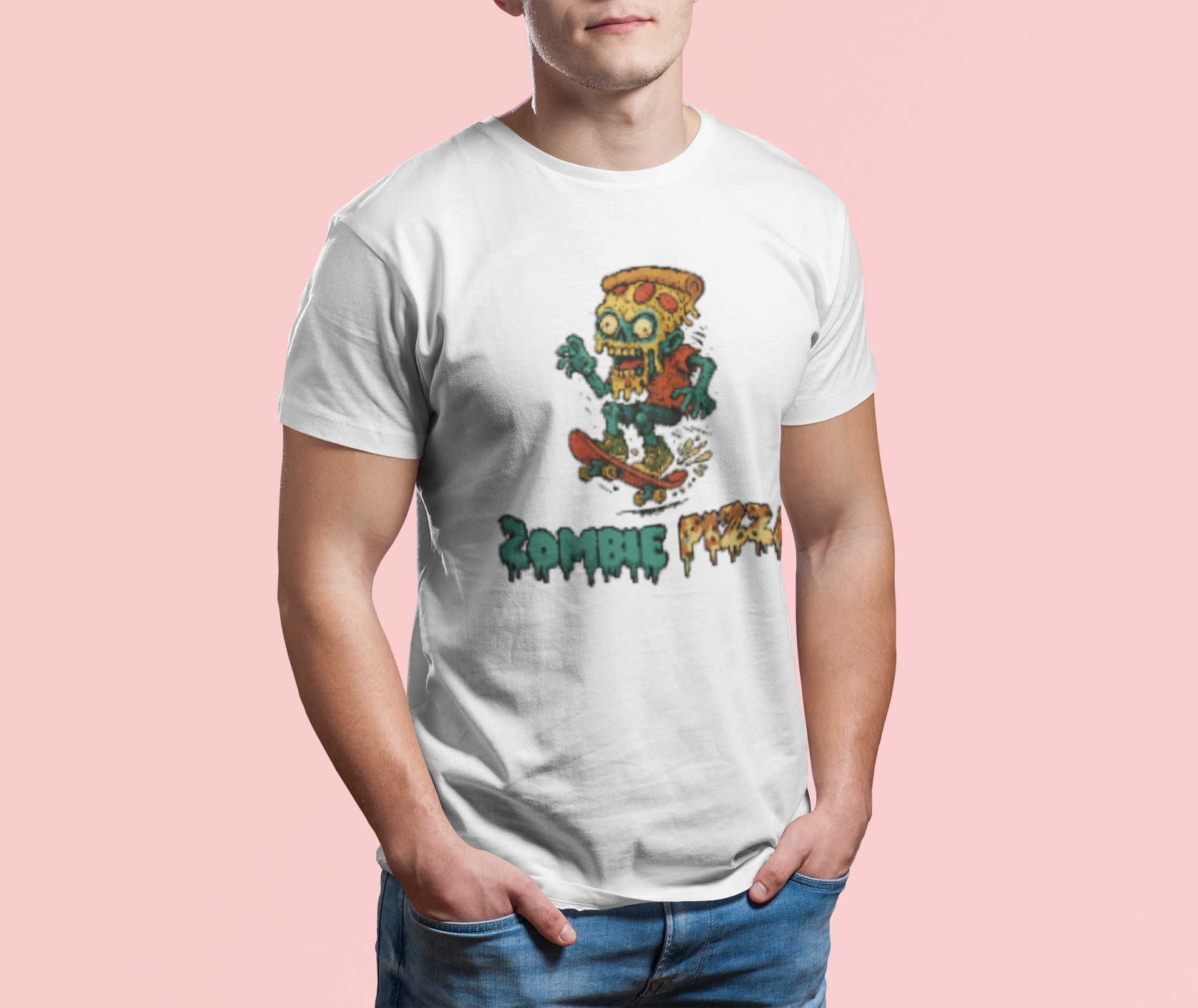 Zombie Pizza T-Shirt - Rampage Design Studio