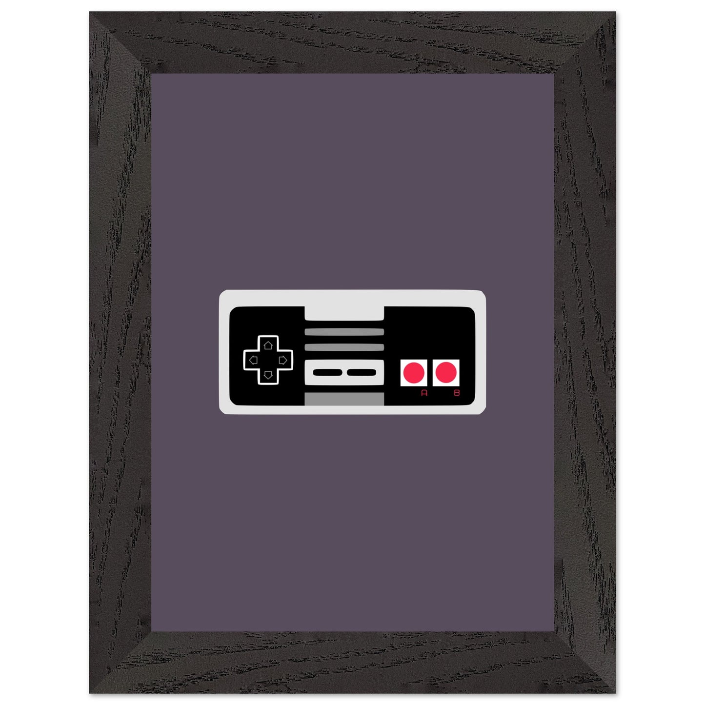 NES Wall Art, Game Controller Framed Poster, Gift for Gamers, Boys Room Decor, Teen Room Decor, Video Game Art, Video Game Print - Rampage Design Studio