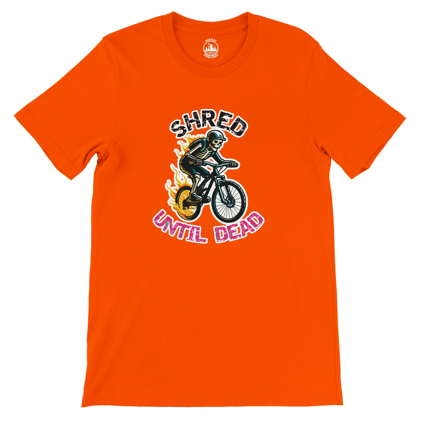 Shred Until Dead - Premium Unisex Crewneck T-shirt - Rampage Design Studio