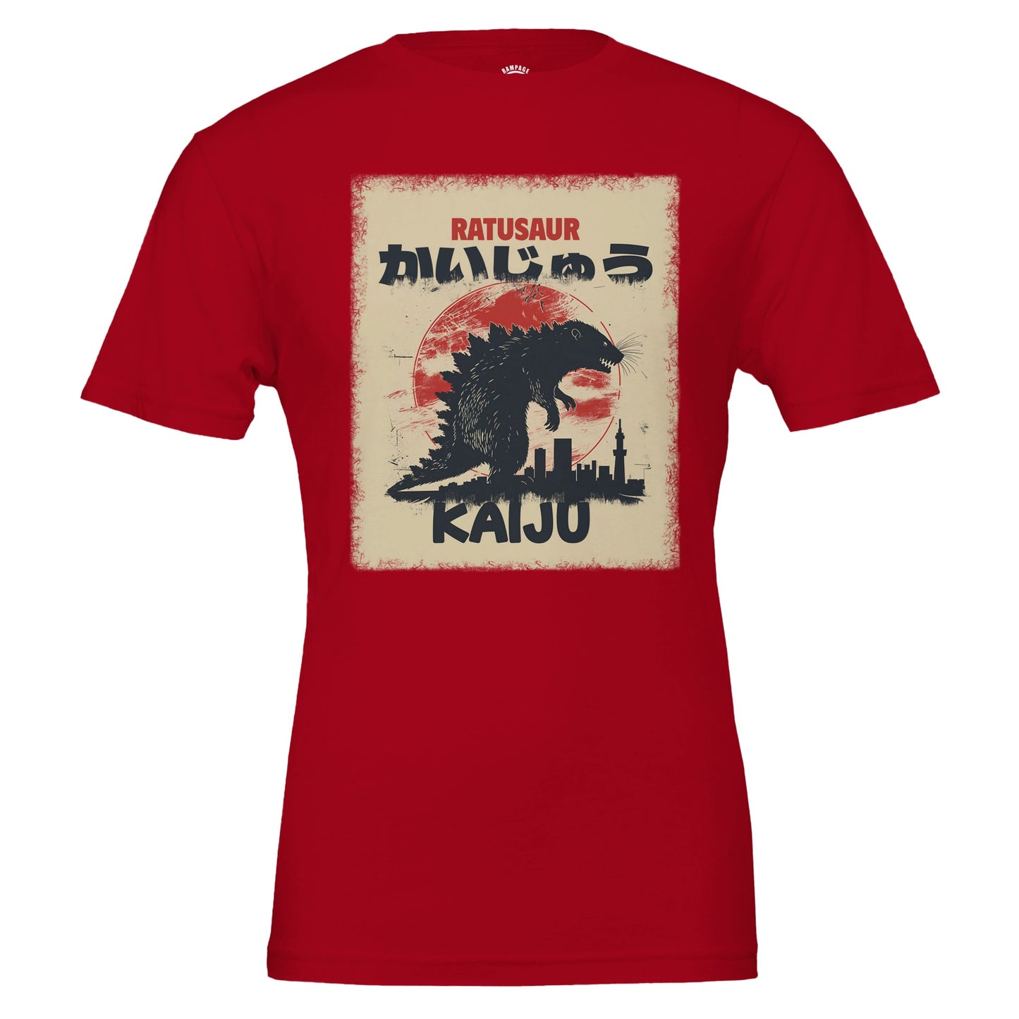 RATUSAUR Kaiju T-Shirt – Giant Rat Monster Design, Soft Cotton, Unisex Fit - Rampage Design Studio