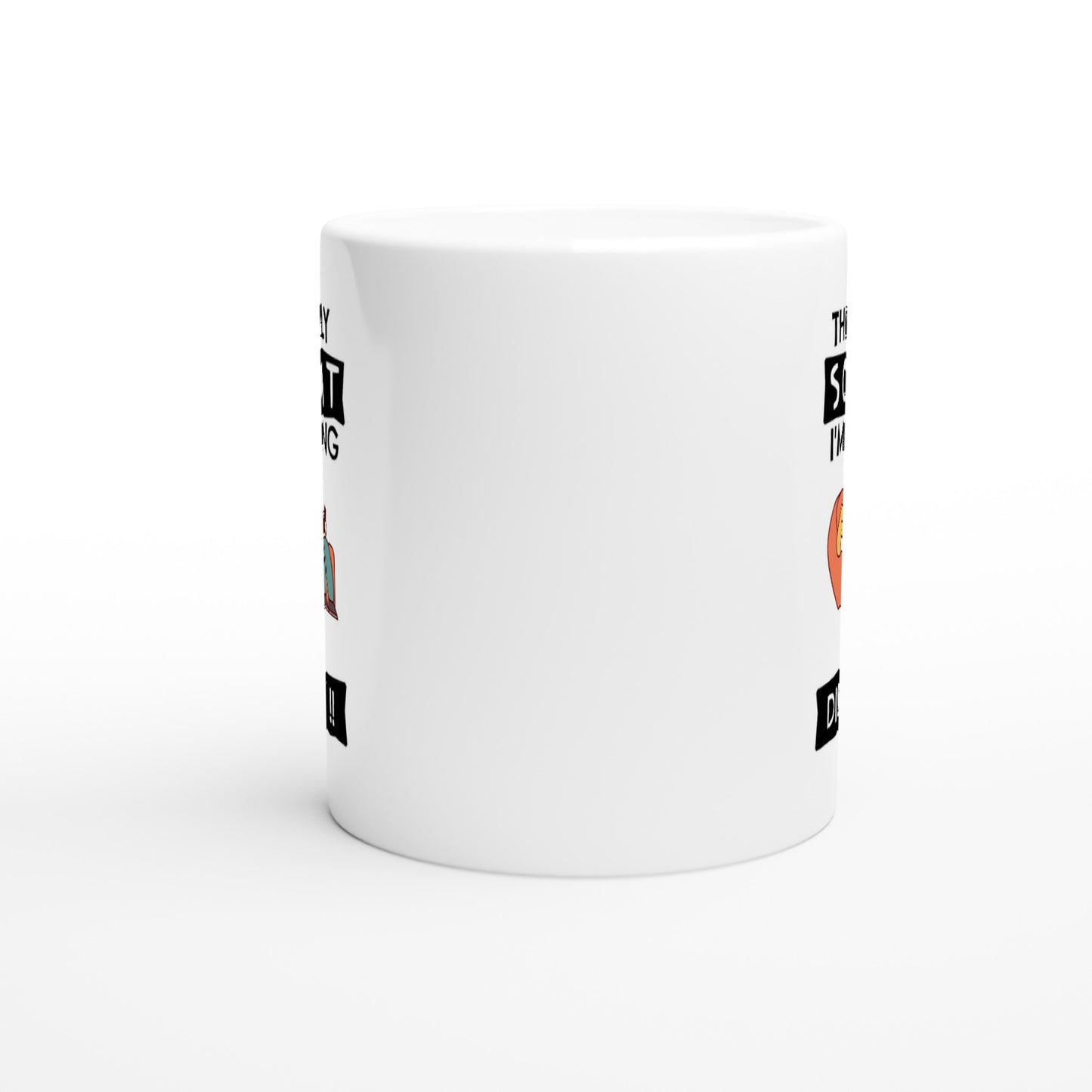 Funny Lazy Mug - The Only Squat I'm Doing Is Diddly - Gym Humor Coffee Cup - Fitness Joke Mug - Couch Potato Gift - Rampage Design Studio