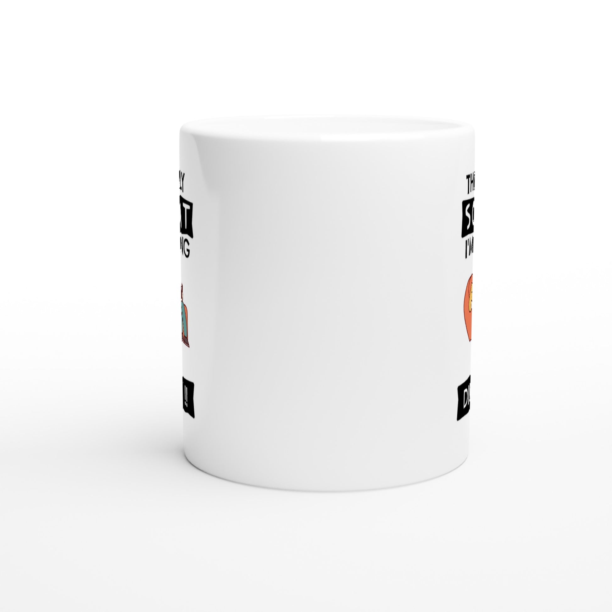 Funny Lazy Mug - The Only Squat I'm Doing Is Diddly - Gym Humor Coffee Cup - Fitness Joke Mug - Couch Potato Gift - Rampage Design Studio