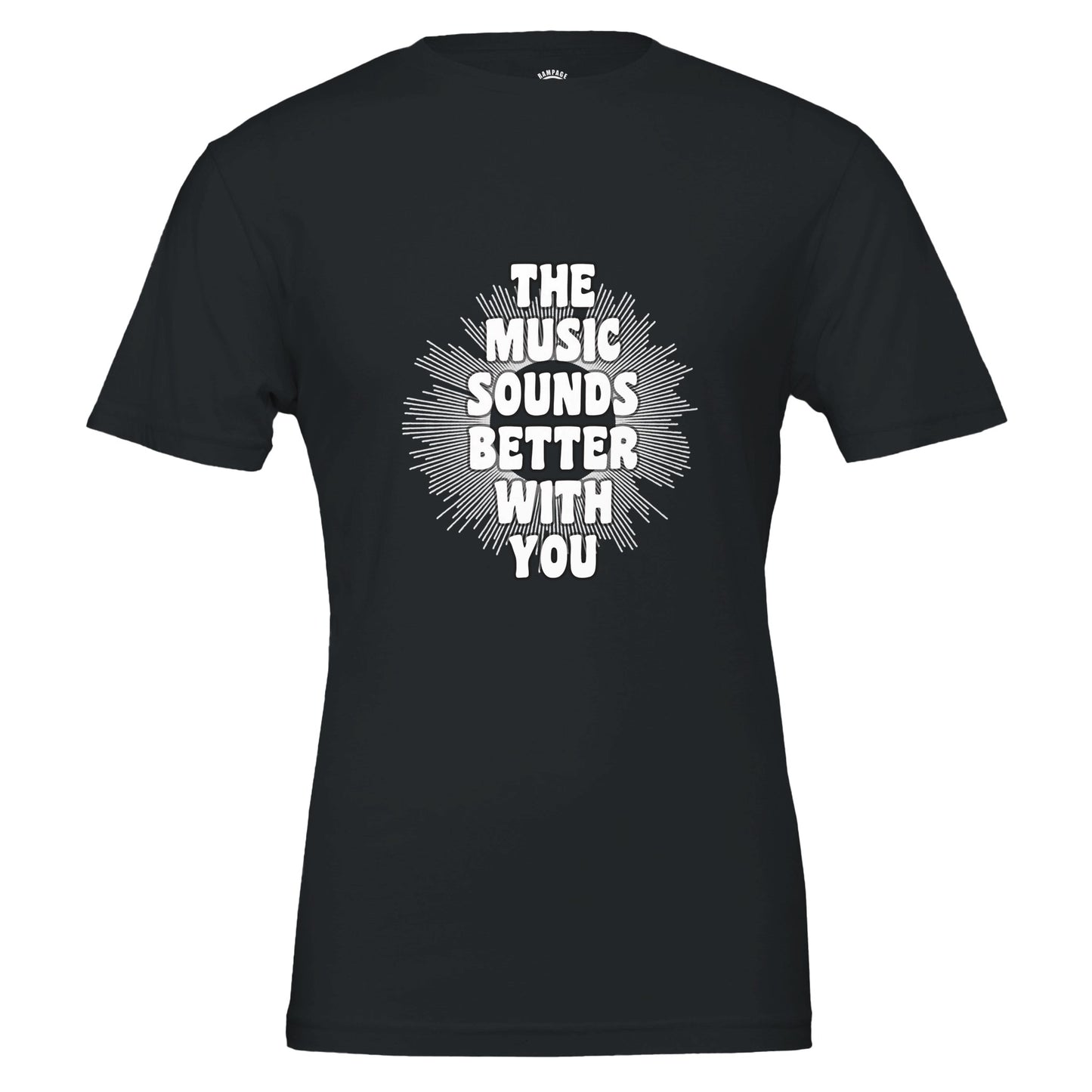 Sound Waves T-Shirt, Soft Cotton, Iconic Lyrics, The Music Sounds Better With You, Gift for Music Lovers, Lyrics T-Shirt, Music Tee, Unisex Fit - Rampage Design Studio