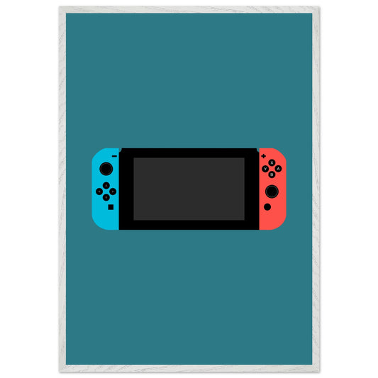 Nintendo Switch Wall Art, Game Console Framed Poster, Gift for Gamers, Boys Room Decor, Teen Room Decor, Video Game Art, Video Game Print - Rampage Design Studio
