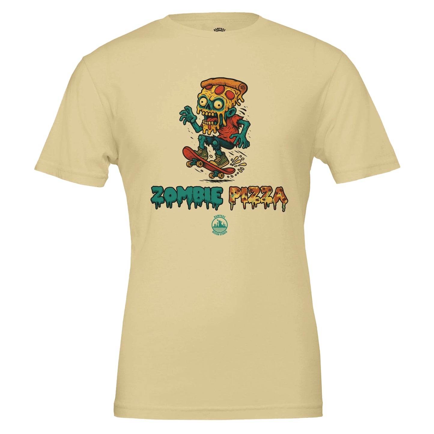 Zombie Pizza T-Shirt - Rampage Design Studio