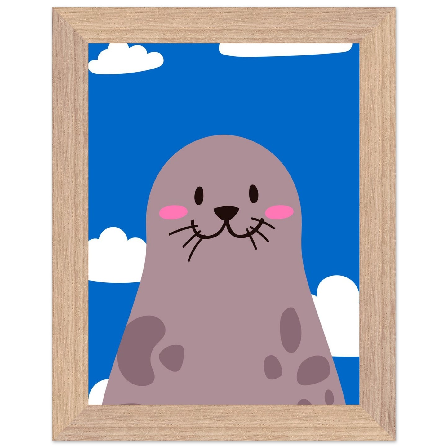 Personalized Nursery Art Mounted Framed Poster for Kids Rooms - Rampage Design Studio