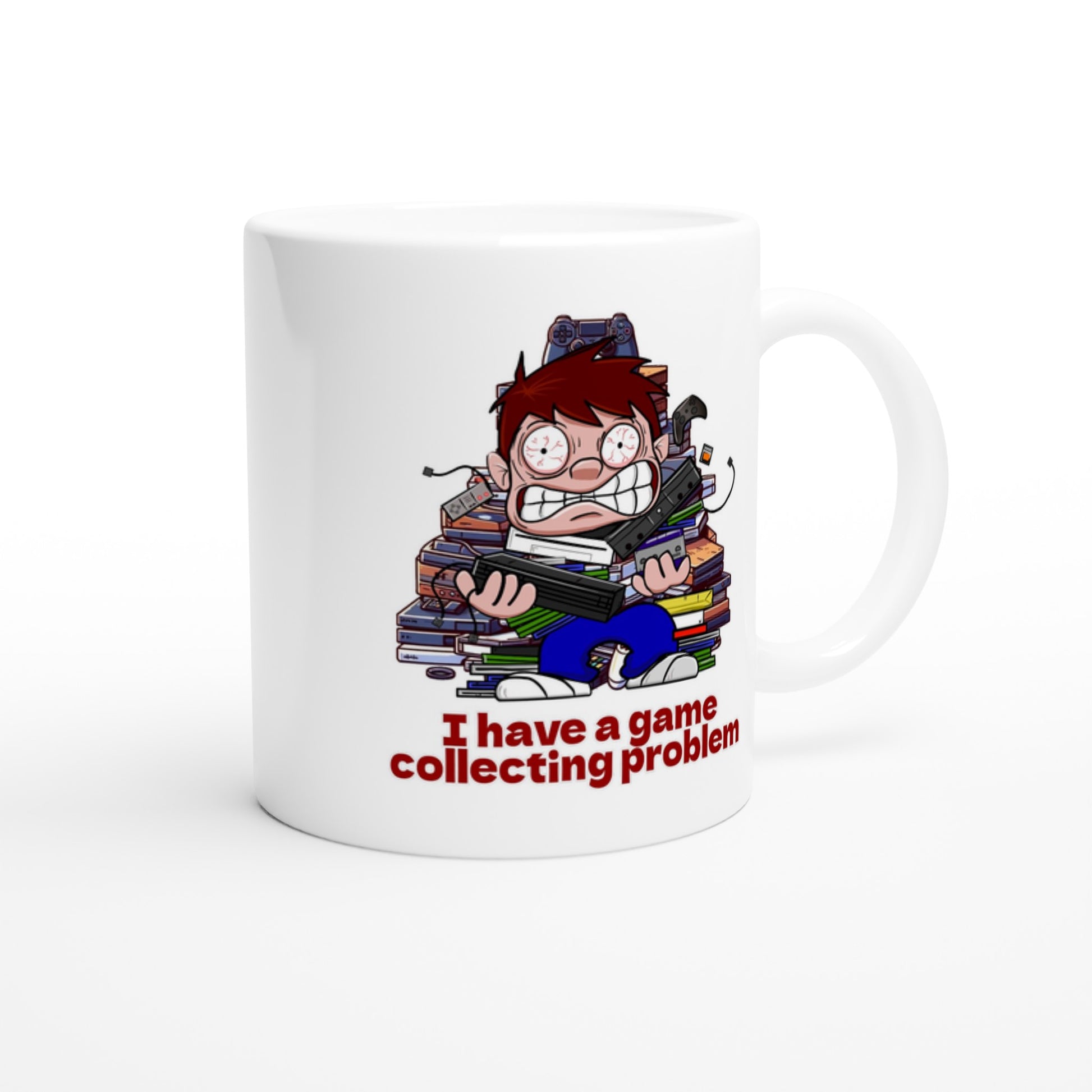 Funny Gamer Mug – 11oz Ceramic Coffee Cup for Game Collectors - Rampage Design Studio