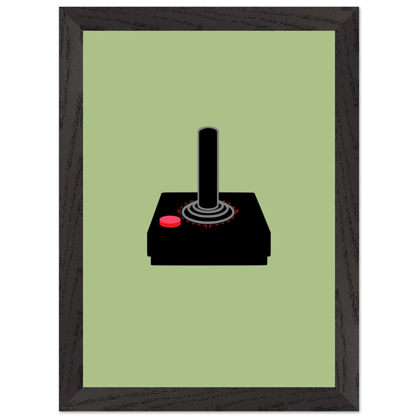 Atari Controller Wall Art, Game Controller Framed Poster, Gift for Gamers, Boys Room Decor, Teen Room Decor, Video Game Art, Video Game Print - Rampage Design Studio