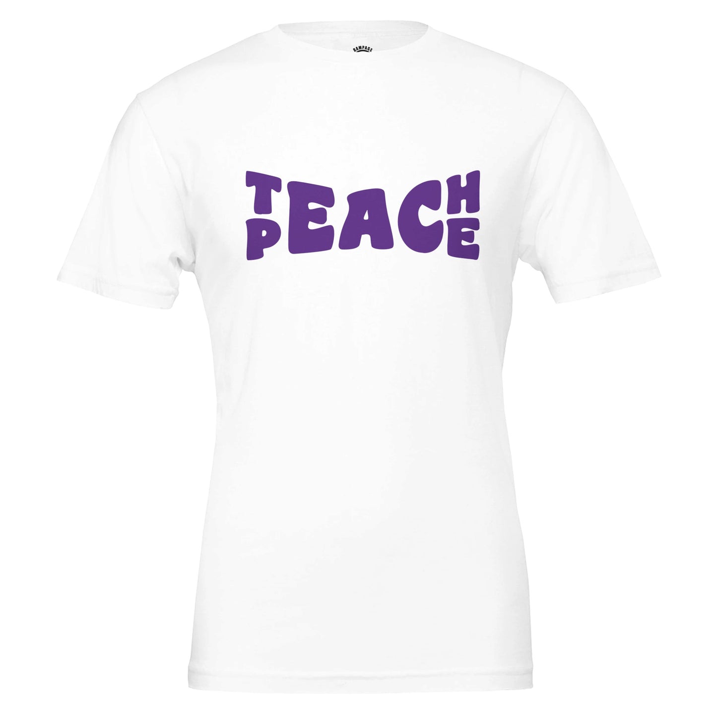 Teach Peace T-Shirt - Soft Cotton, Eco-Friendly,  Unisex Fit - Rampage Design Studio