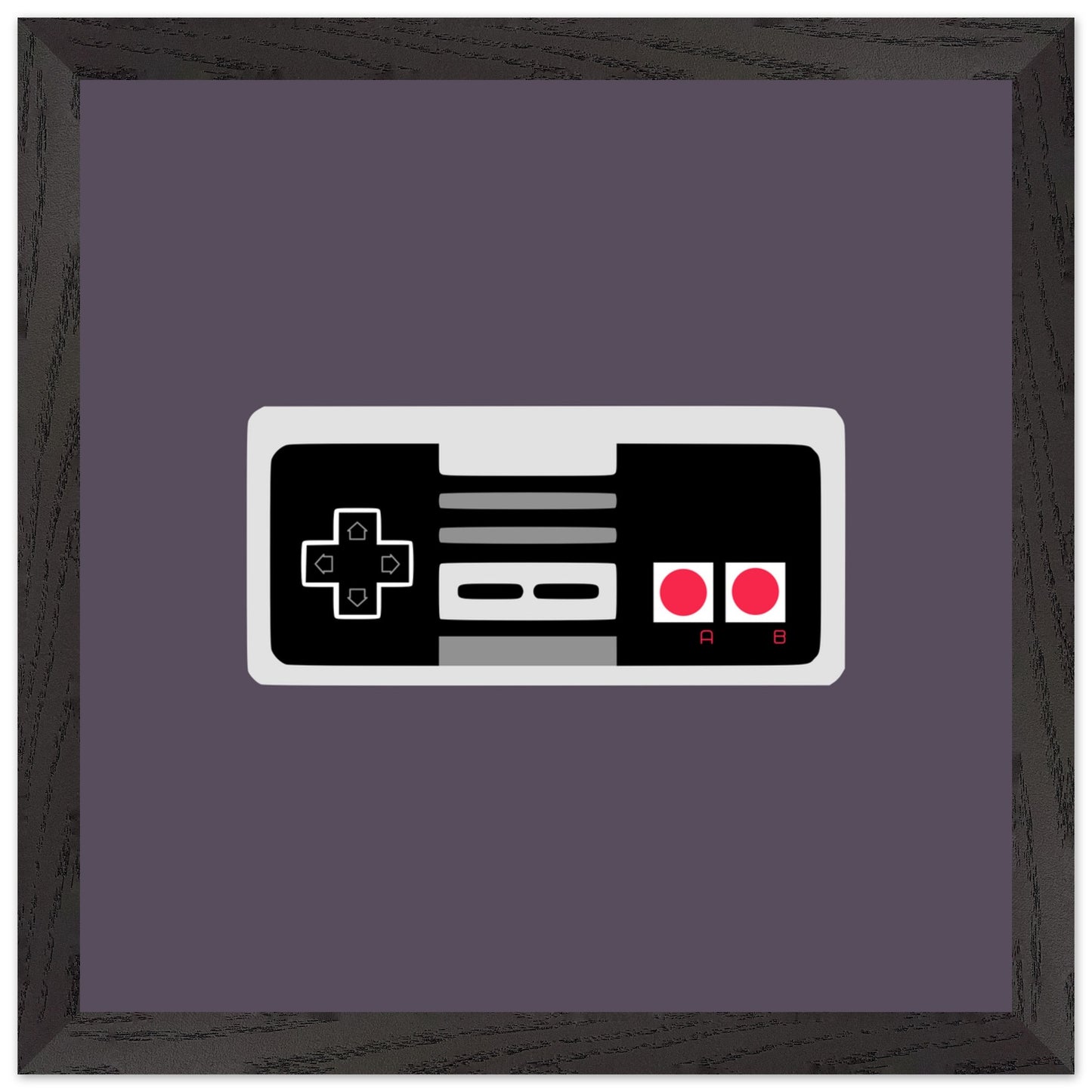 NES Wall Art, Game Controller Framed Poster, Gift for Gamers, Boys Room Decor, Teen Room Decor, Video Game Art, Video Game Print - Rampage Design Studio