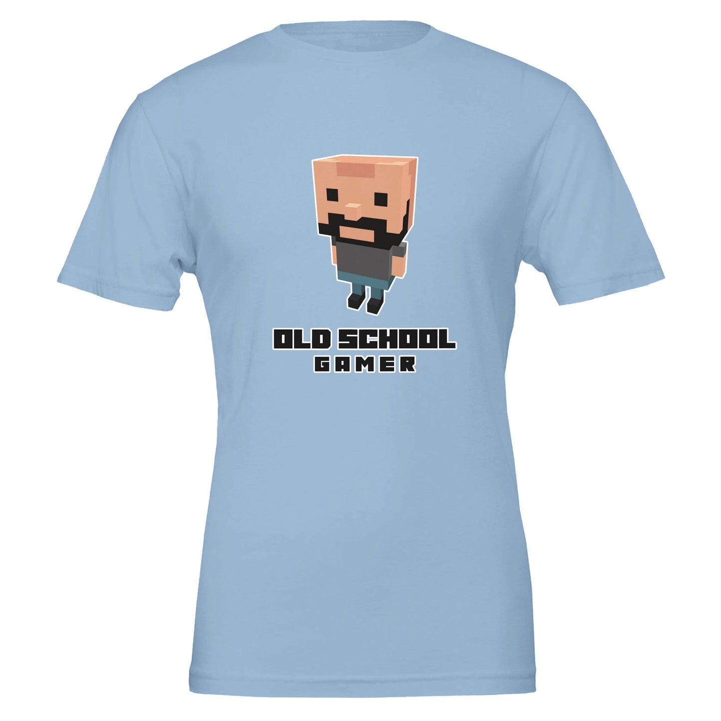 Old School Gamer T-Shirt – Voxel Design, Unisex, 100% Cotton - Rampage Design Studio