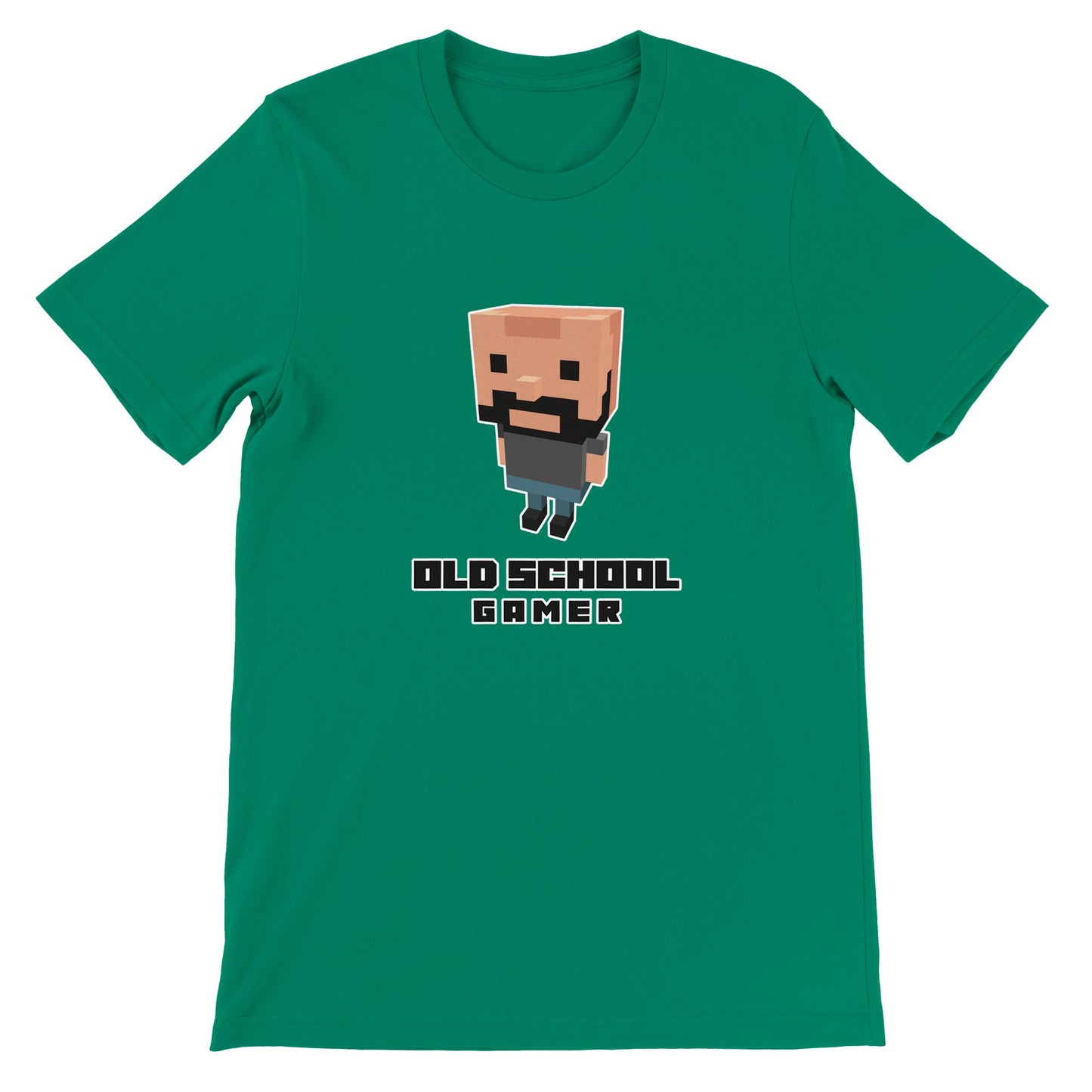 Old School Gamer T-Shirt – Voxel Design, Unisex, 100% Cotton - Rampage Design Studio