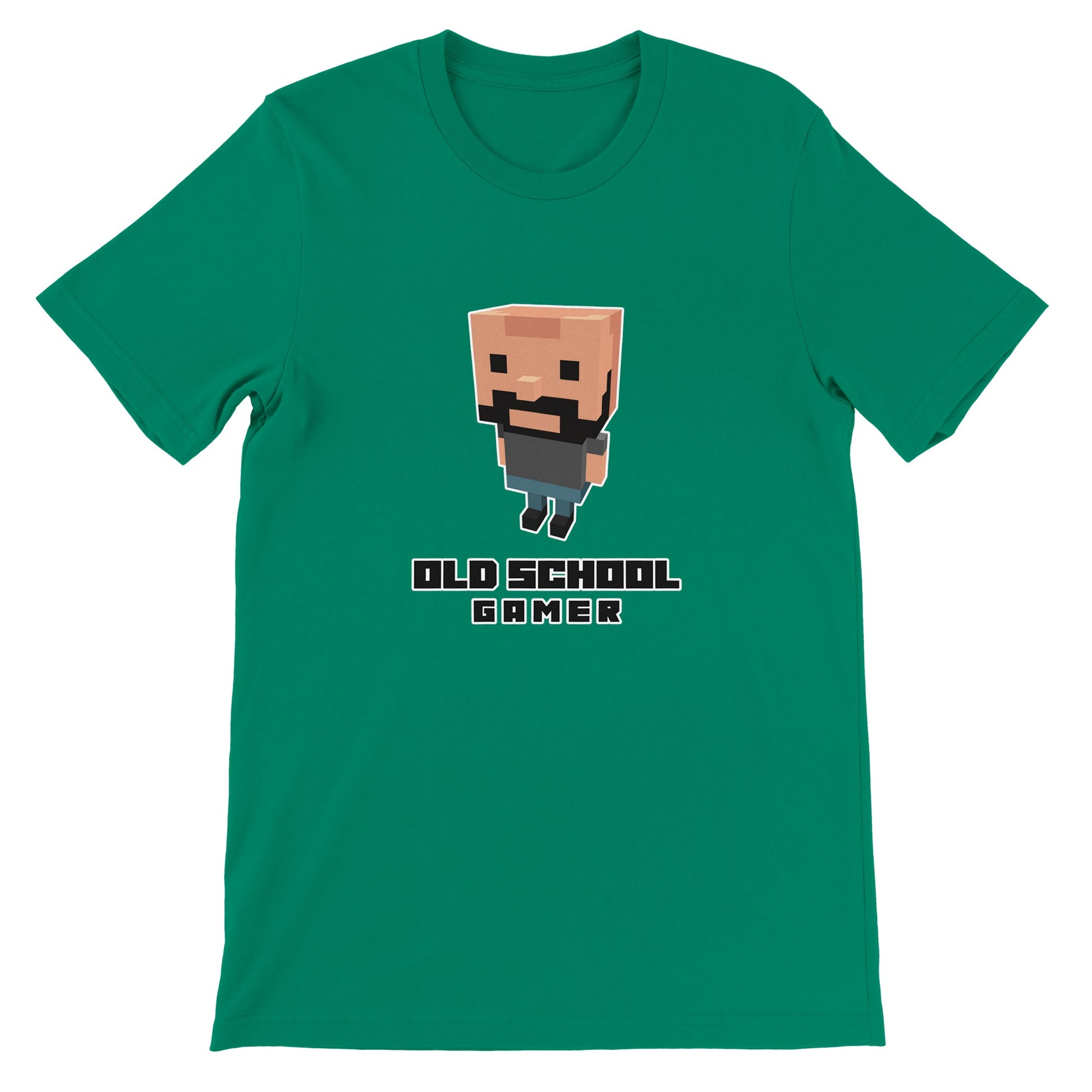 Old School Gamer T-Shirt – Voxel Design, Unisex, 100% Cotton - Rampage Design Studio