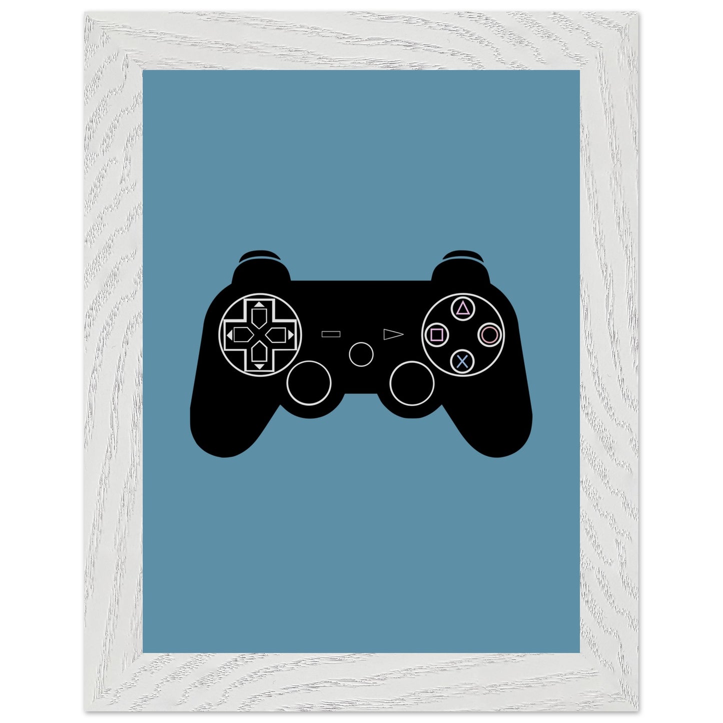 PS3 Wall Art, Game Controller Framed Poster, Gift for Gamers, Boys Room Decor, Teen Room Decor, Video Game Art, Video Game Print - Rampage Design Studio