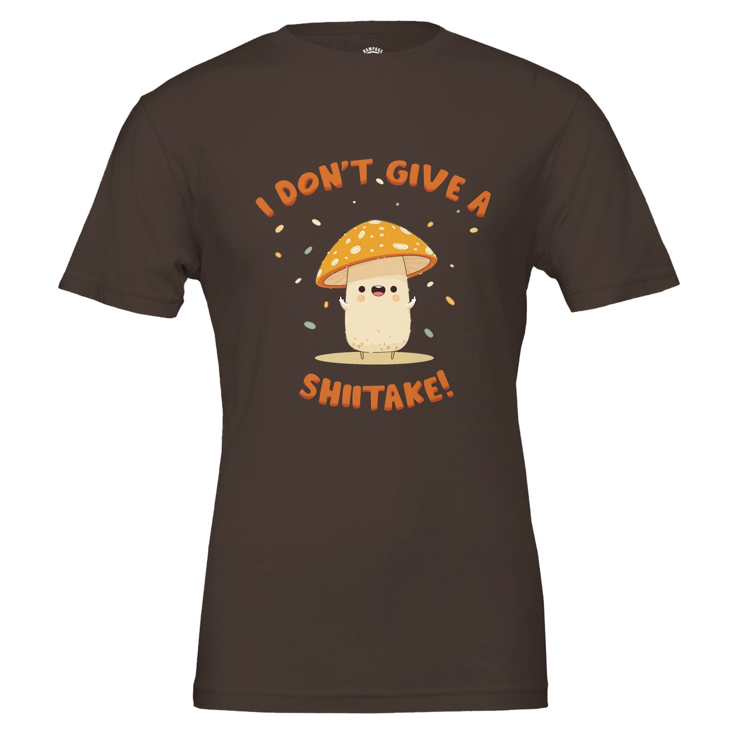 'I Don't Give A Shiitake' T-shirt Funny Mushroom T-Shirt For Vegans Mushroom Lovers T-Shirt Gift For Foodies Funny Gift For Gardeners - Rampage Design Studio