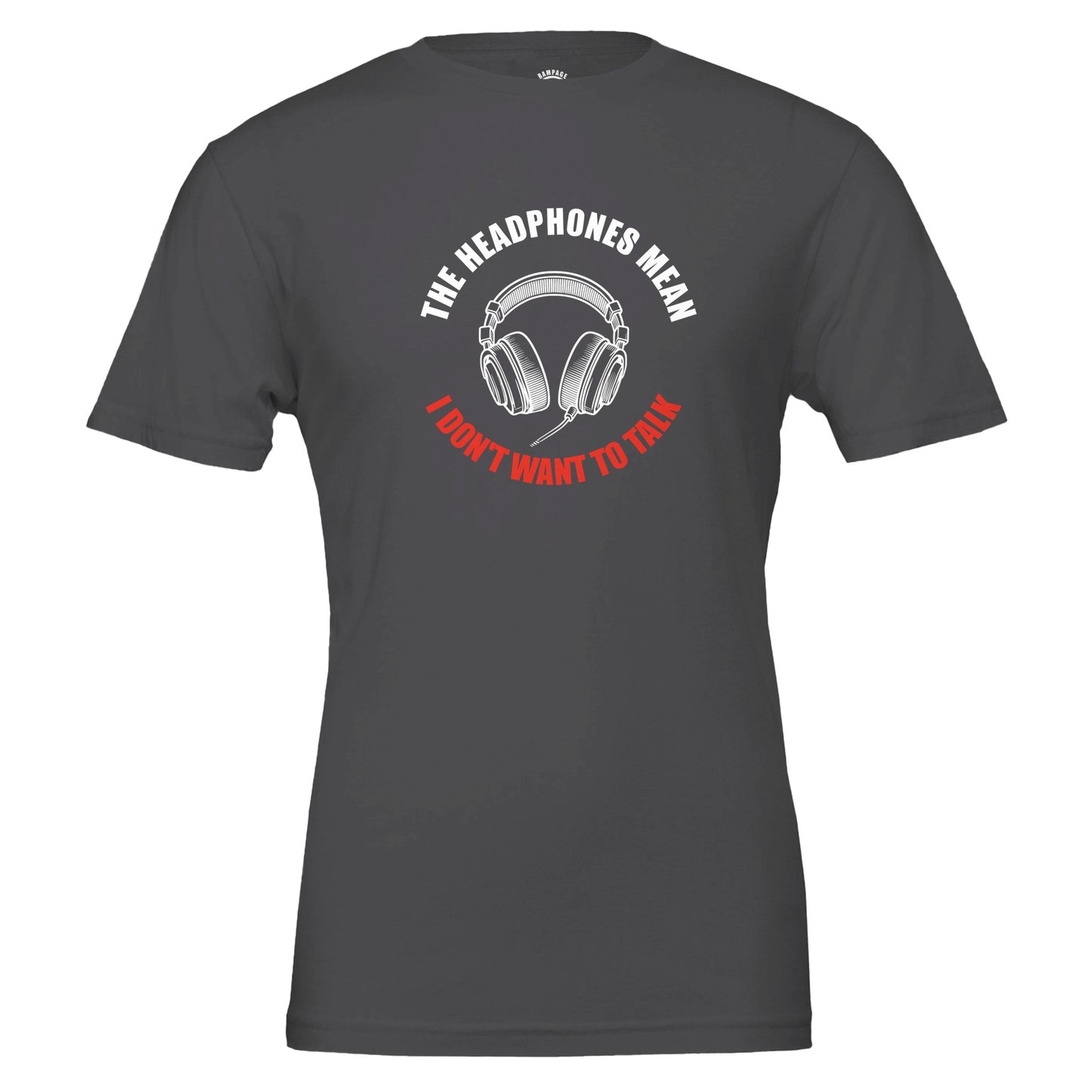 Funny Headphones T-Shirt – 100% Cotton, Unisex fit - Rampage Design Studio