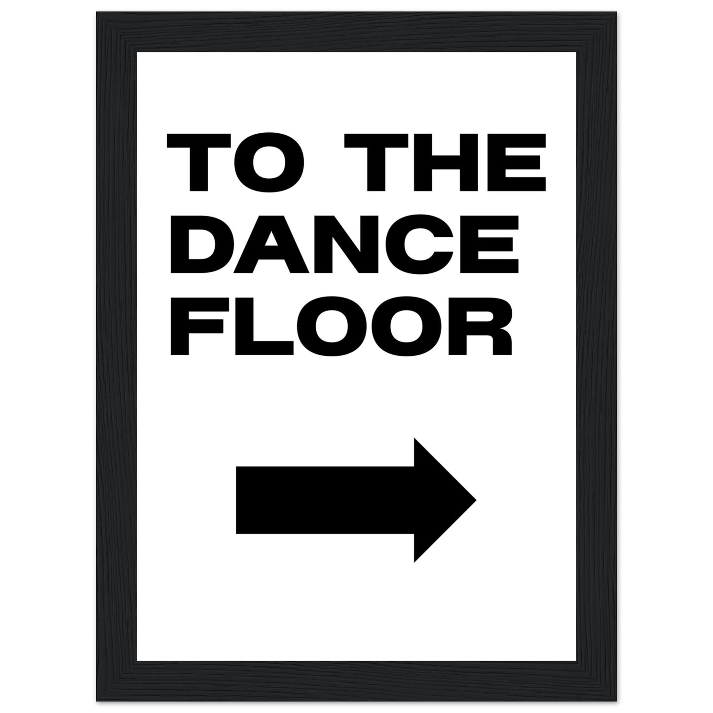 To The Dance Floor Mounted Framed Poster, Stylish Wall Art, Dance Studio Wall Art, Disco Wall Art, Living Room Art - Rampage Design Studio