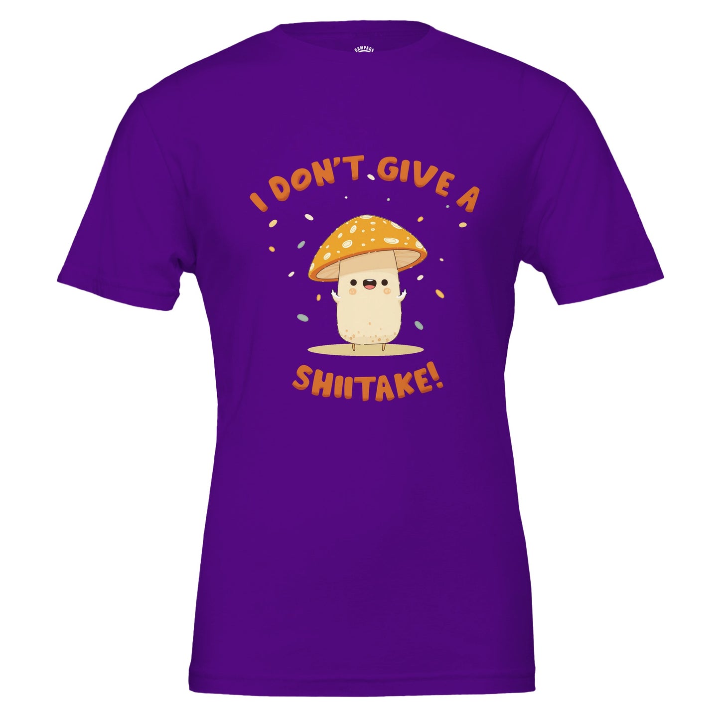 'I Don't Give A Shiitake' T-shirt Funny Mushroom T-Shirt For Vegans Mushroom Lovers T-Shirt Gift For Foodies Funny Gift For Gardeners - Rampage Design Studio
