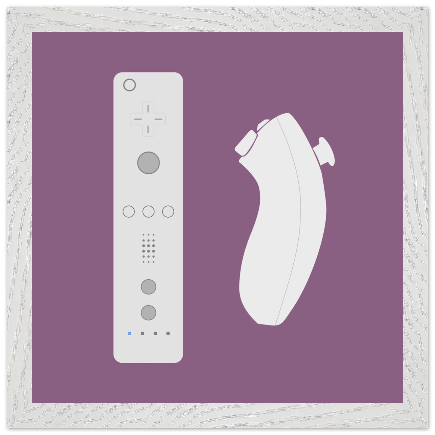 Nintendo Wii Wall Art, Game Controller Framed Poster, Gift for Gamers, Boys Room Decor, Teen Room Decor, Video Game Art, Video Game Print - Rampage Design Studio