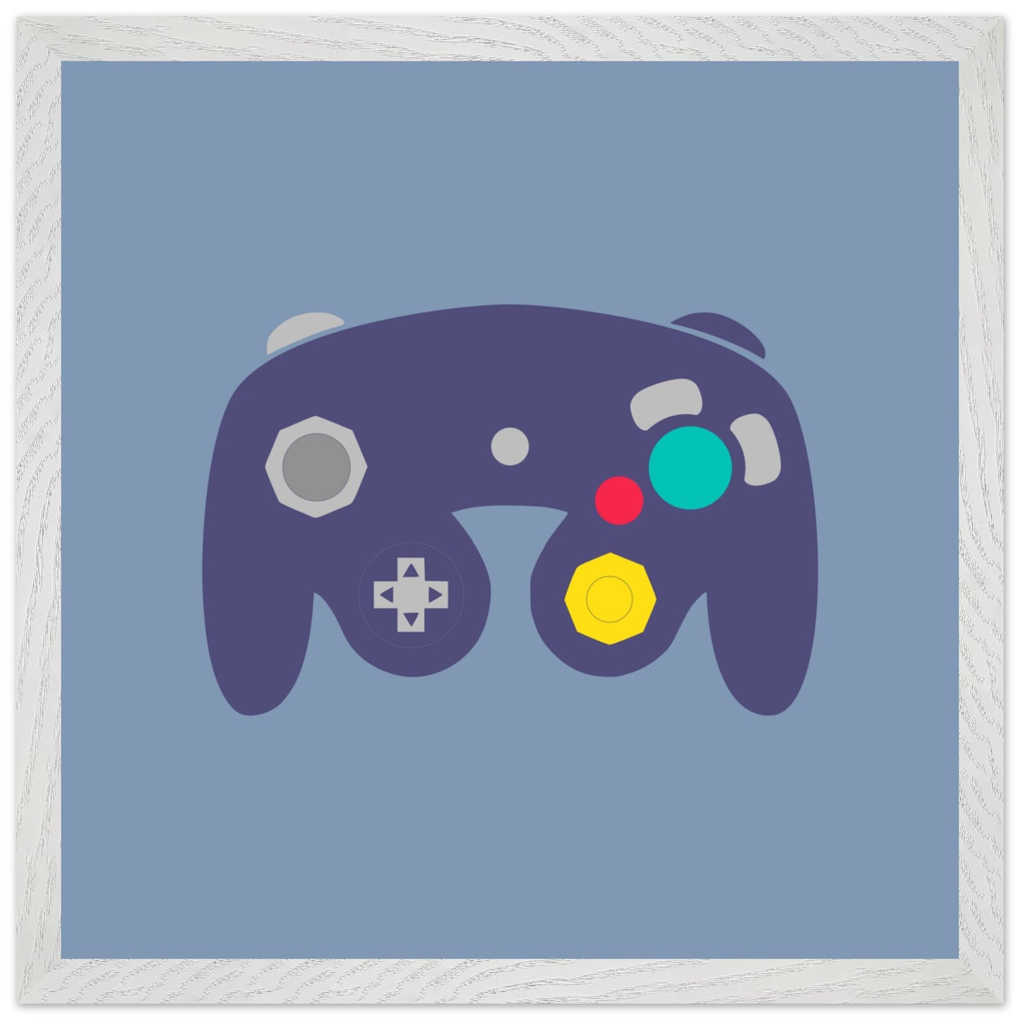 Nintendo Gamecube Wall Art, Game Controller Framed Poster, Gift for Gamers, Boys Room Decor, Teen Room Decor, Video Game Art, Video Game Print - Rampage Design Studio