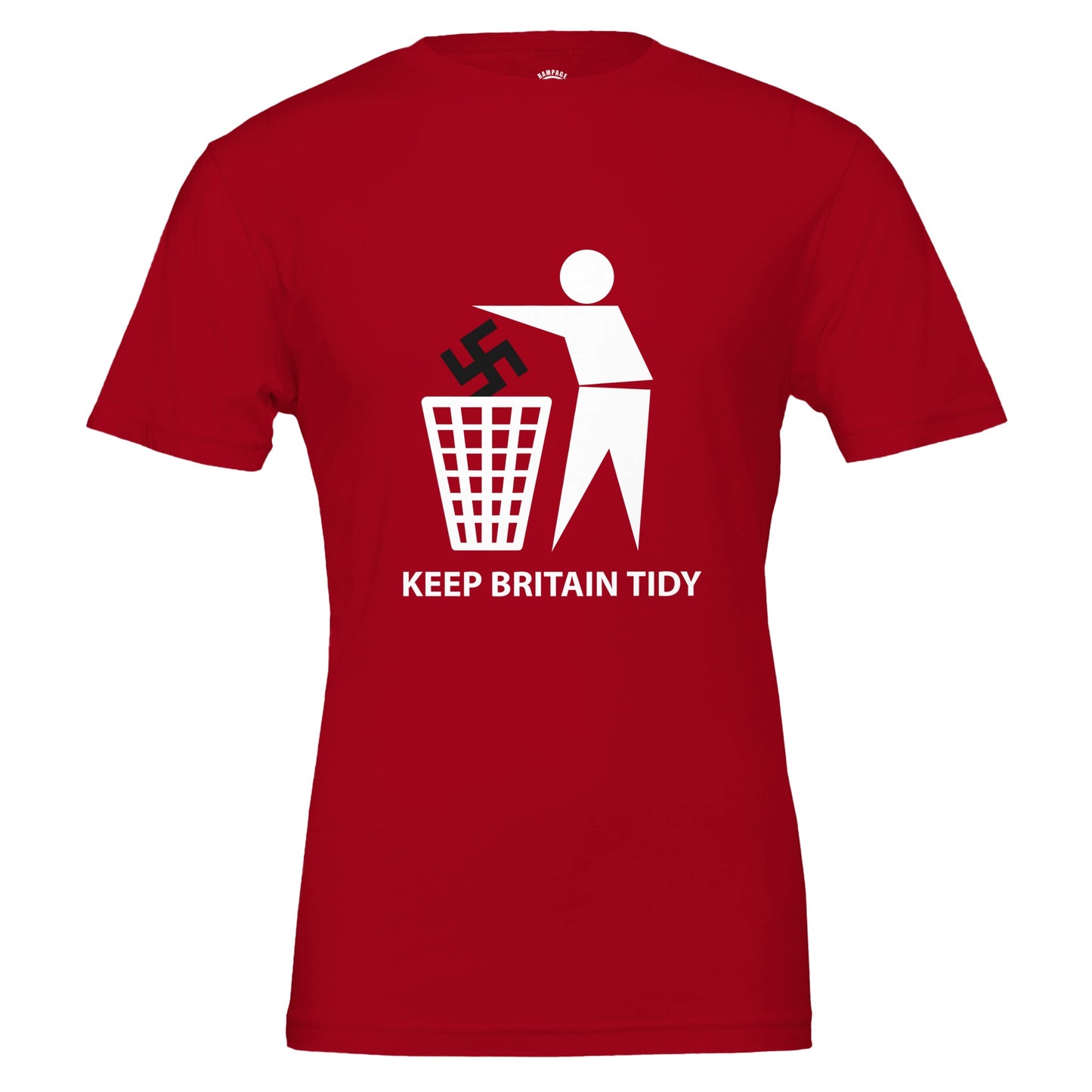 Keep Britain Tidy: Stand Against Hate - Premium Unisex Crewneck T-shirt - Rampage Design Studio