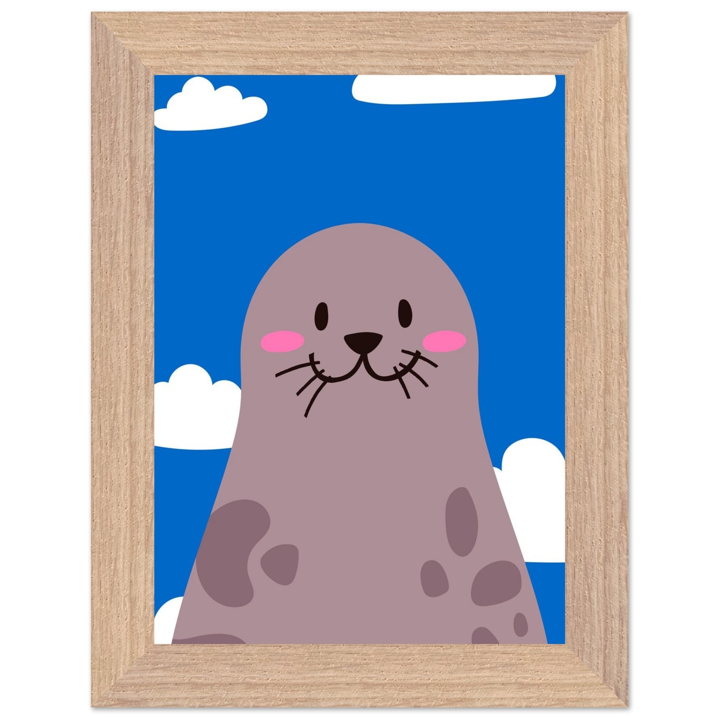 Personalized Nursery Art Mounted Framed Poster for Kids Rooms - Rampage Design Studio