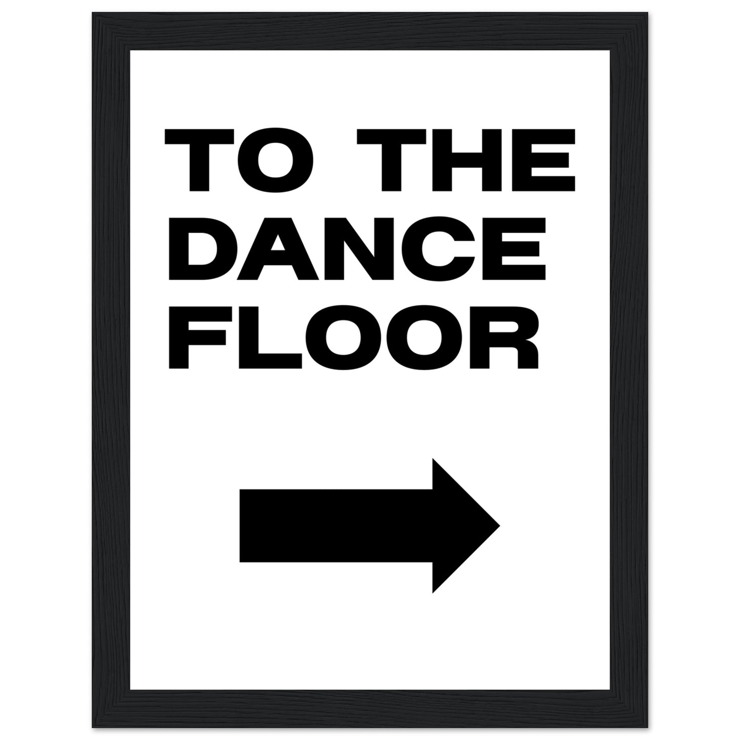 To The Dance Floor Mounted Framed Poster, Stylish Wall Art, Dance Studio Wall Art, Disco Wall Art, Living Room Art - Rampage Design Studio